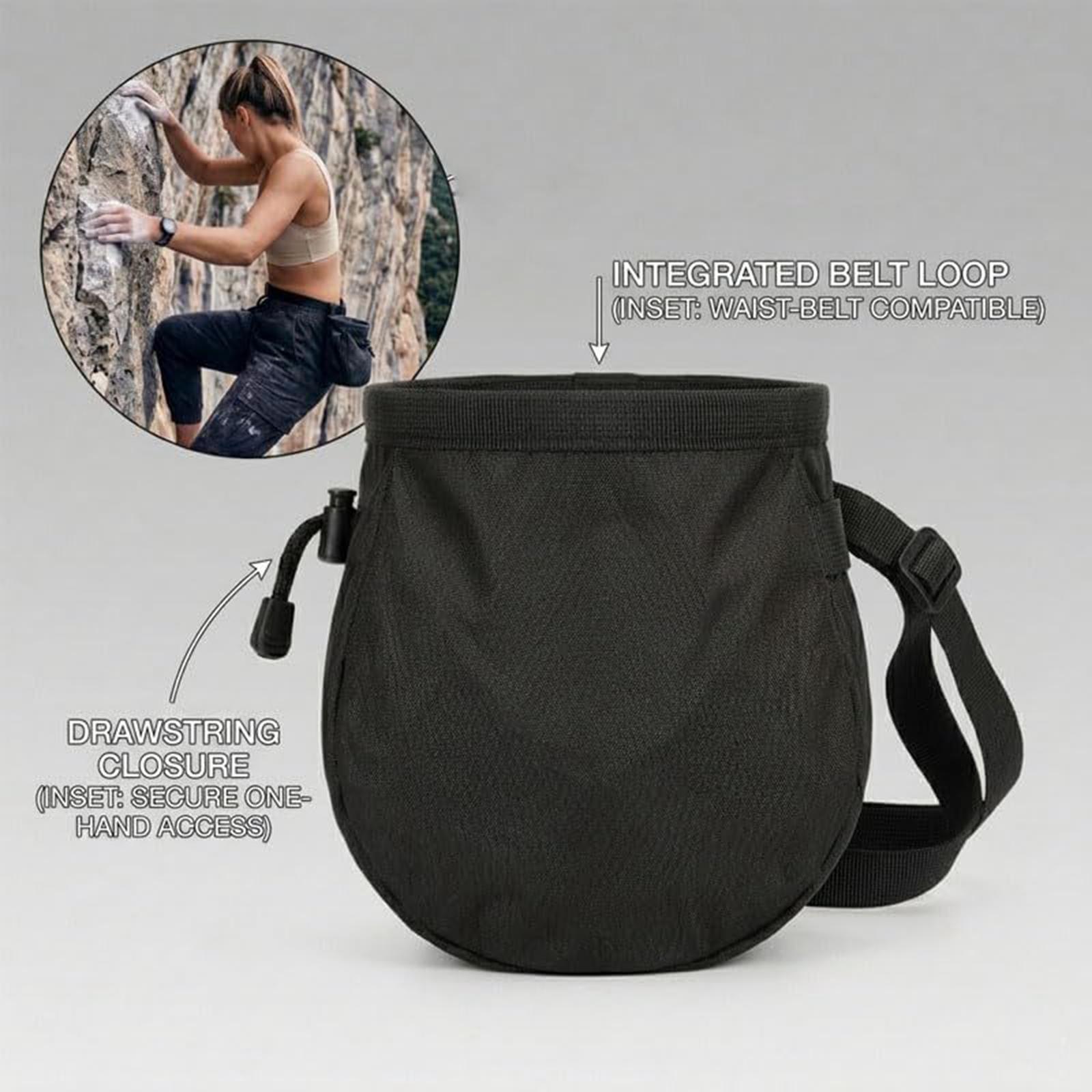 Harness Climbing Adjustable - Мешок для мела для скалолазания, регулируемый,